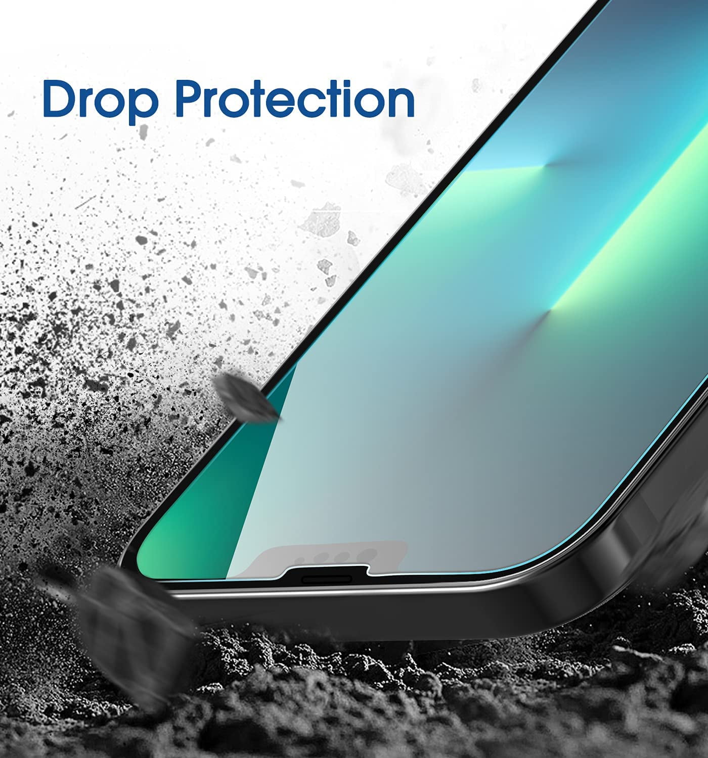 amFilm OneTouch Compatible with iPhone 13 Pro Max 6.7, 2021 2+2 PACK Tempered Glass Screen Protector and Camera Lens Protector Edge to Edge Full Coverage with Easy Installation Kit 