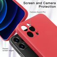 thumbnail image 2 of Peafowl Compatible avec Étui iPhone 12 Pro Max, Étui Protectrice en Silicone Liquide Souple pour iPhone 12 Pro Max (Rouge), 2 of 6