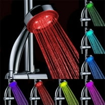 Wekvgz Shower Head with Handheld 7 Color Change Automatically High Pressure Chrome Finish Bathroom Faucet Kit Mrmosy..