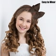 thumbnail image 5 of Unique Bargains Bow Headband Fashion Cute Polyester Hairband for Teenager Brown 5.9x4.4 Inch, 5 of 7