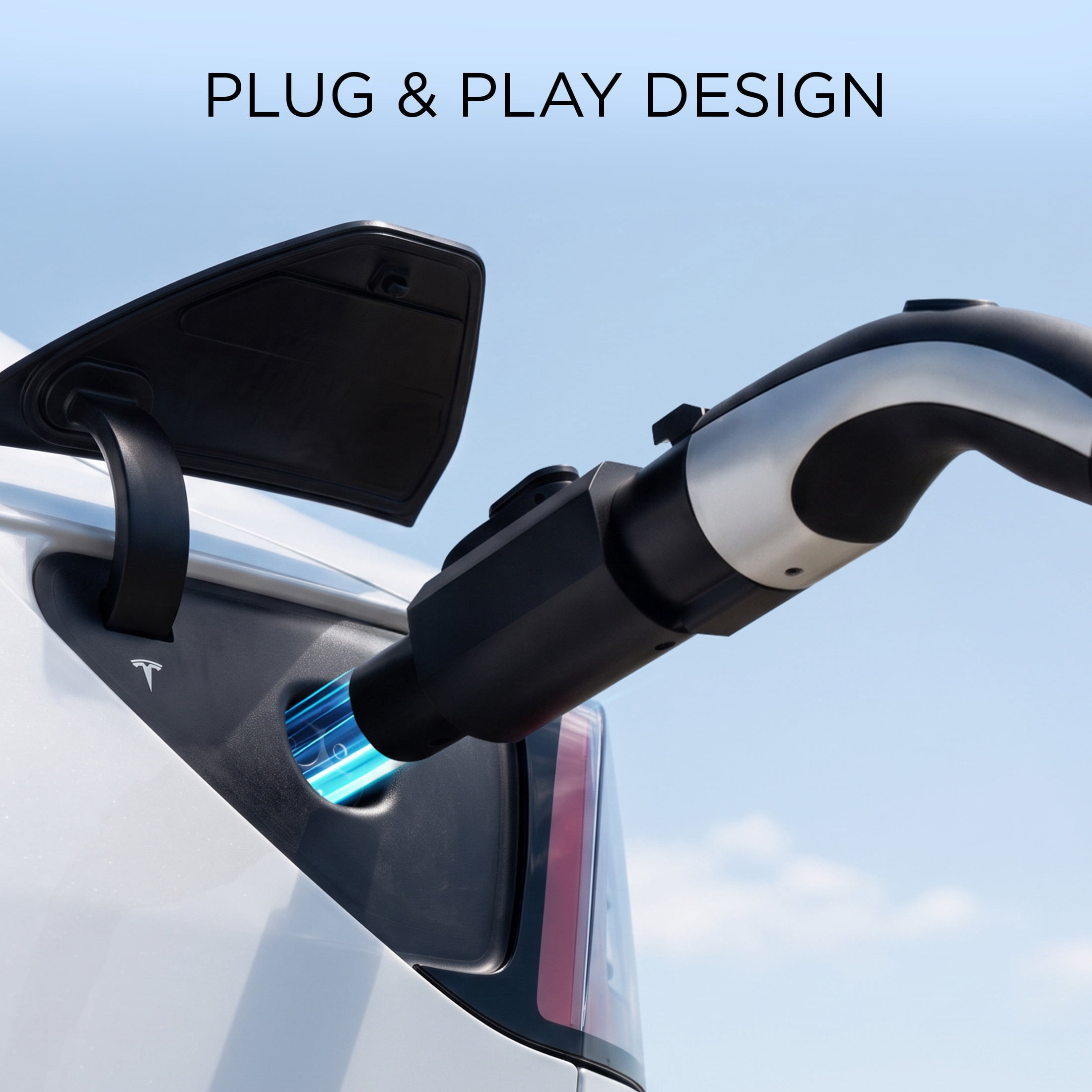 TYPE S ChargEV J1772 to Tesla NACS EV Charging Adapter for Tesla Model 3/Y/X/S/Cybertruck, Up to 50A Level 2 Charging, AC535380