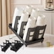 thumbnail image 1 of Portavasos Negro, Organizador Versátil de Vasos Desechables, Soporte para Tapas Que Ahorra Espacio, Diseño de Fácil Montaje, Ideal para Cocina, Oficina, Ideal para Cafeterías y Restaurantes., 1 of 6