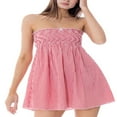thumbnail image 2 of PENGXIANG Robe Bustier A-Ligne pour les Femmes Robe de Soirée Mini Backless pour l'Été, 2 of 9