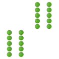 thumbnail image 4 of Thinsony Versatile EVA Foam Golf Swing Exercises Practice Training Balls Suitable for All Skill Levels Green 42mm 2Set, 4 of 6