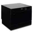 DELLA Countertop Compact Dishwasher Machine w/ 6 Wash Cycles, Black