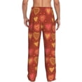 thumbnail image 3 of Disketp Flower Hearts Men's Pajama Pants - Ultra Soft Fleece Sleep and Lounge Pants (Size: S-XXL), 3 of 6