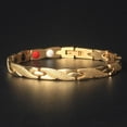thumbnail image 3 of pulsera de oro y plata con patrón dragón para hombre a la moda, 3 of 4