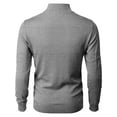 thumbnail image 4 of H2H Mens Casual Slim Fit Pullover Sweaters Long Sleeve Knitted Fabric Tops 1/4 Quarter Neck Style (CMOSWL057), 4 of 6