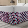 thumbnail image 1 of Abstract Bed Skirt, Simplistic Floral Contemporary Style Mosaic Effects Kids Spring Season Pattern, Elastic Bedskirt Dust Ruffle Wrap Around for Bedding Decor, 4 Sizes, Multicolor, by Ambesonne, 1 of 2