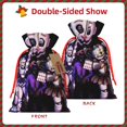 thumbnail image 2 of Pofeuu Five Nights At Freddy'S Print Christmas Gift Bag, Burlap Drawstring Pouch with Kraft Paper Card for Holiday, Party, and Birthday Wrapping-Medium, 2 of 7