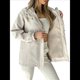 thumbnail image 1 of Chaqueta Impermeable de Larga con Capucha y Cremallera para Mujer, Gabardina, Cortavientos, Chaqueta de Viaje. Albaricoque XXL, 1 of 9