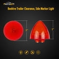 thumbnail image 4 of Luces LED con señalización lateral Partsam, 2 pulgadas, redondas, rojas, 4 of 6
