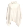 thumbnail image 3 of Women's Dolman Sleeve Poncho Top Crochet Knitted Loose Fit Pullover Sweater Fashion Women's Sweater (White S), 3 of 6
