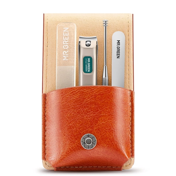 Set de manicura portátil MR.GREEN de acero inoxidable con estuche