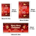 thumbnail image 5 of YIMEIS Merry Christmas New Year Machine Washable Non-Slip Rubberback Indoor Runner Rug/Area Rug for Kitchen, Hallway, Kitchen, Entryway, Bathroom, 3 Piece Set - 16''*24''/20''*32''/47''*18'', 5 of 10