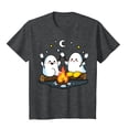 thumbnail image 7 of enyan Halloween Outfits Tshirts for Women Pumpkin Graphic Cute Ghost Tops Tee for Women Short Sleeve Casual T-Shirt Ladies October Top Comfortable Printed Shirt Fall Grey,M, 7 of 7