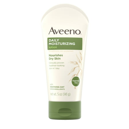 Aveeno Daily Moisturizing Lotion with Oat for Dry Skin, 5 fl. (Best Natural Lotion For Dry Skin)