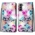 thumbnail image 2 of Allytech Galaxy S22 Plus Case with Detachable Hand Strap, PU Leather Flip Phone Case with Card Slots Holder Foldable Stand Magnetic Closure Cover for Samsung Galaxy S22 Plus 6.6" 2022, Colorful Floral, 2 of 2