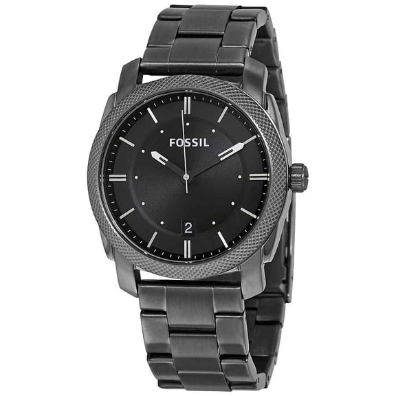 Machine, Grey Bracelet, Round Black Dial, Men's Watch FS4774