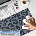 thumbnail image 4 of Long Mouse Pads for Desk,Black Leopard Pattern Desk Mats on Top Of Desks, Desk Mouse Pad Extra Large with 3mm Non-Slip Base and Stitched Edge for Gaming,Office,Work,Home 31.5"x11.8", 4 of 6