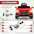 thumbnail image 4 of OLAKIDS 12V Electric Kids Ride on Car, Licensed Mercedes Benz GLA45 Toy Car with Remote Control, MP3 Plug, USB, 2 Speeds, LED Lights, Battery Powered Toy Vehicle for Toddler Children (Red), 4 of 12