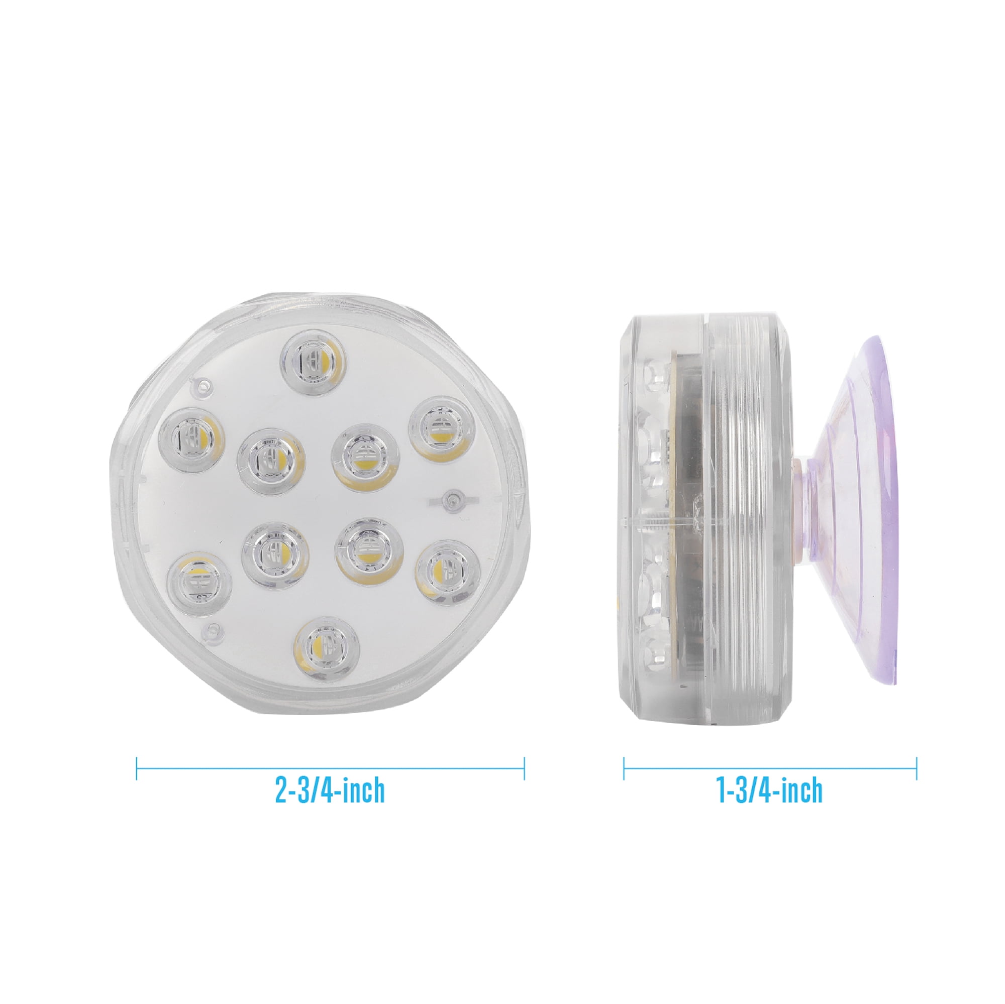 EverBrite 50-Lumen LED Color Changing Waterproof Puck Light with Remote and Batteries, 7501