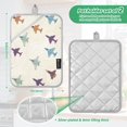 thumbnail image 6 of Yayeee Pot Holders Kitchen Heat Resistant with Pockets 7"x9.8" Cotton Oven Cooking Hot Pads, Colorful Cartoon Planes Pattern, 6 of 7