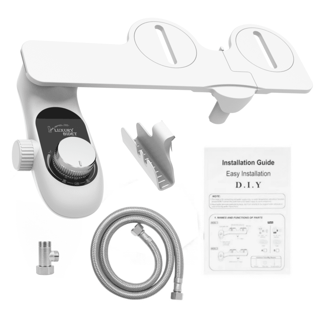KDMLR Non-Electric, Bidet Attachment White with Smart Cleaning Function