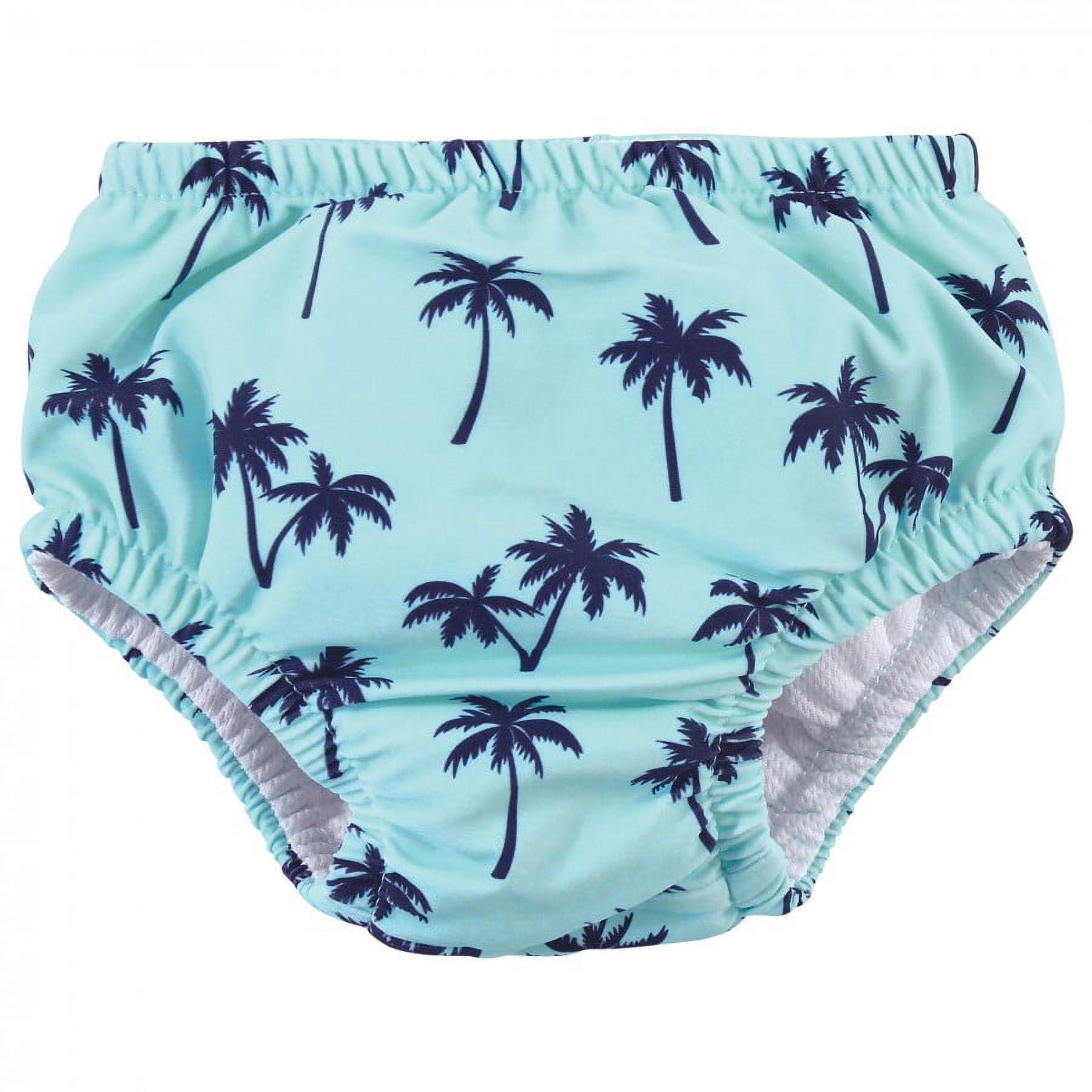 Hudson Baby Infant and Toddler Boy Swim Diapers, Palm Trees, 3 Toddler