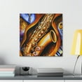 thumbnail image 3 of Saxophone in Abstract Forms - Canvas, 3 of 8