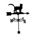 thumbnail image 2 of Weathervane Ornament Wind Direction Measuring Instrument Weather Vane for Outdoor , cat, 2 of 8