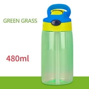 TIMIFIS Water Bottle With Straw Kids Water Bottle 480ml Kids Water Bottle with Straw Lid And Handle Easy Use For School Water Bottles Kids - Fall Savings Clearance
