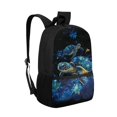 thumbnail image 2 of Uourmeti Turtle and Floral Pattern Smooth Zipper Backpack for School Shopping, Adjustable Shoulder Straps Travel Backpack Lightweight School Backpack, 2 of 6