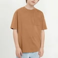 thumbnail image 5 of Kids Boys Tshirts Casual Toddler Boy Short Sleeve Shirt Solid Tees Toddler Baseball Shirt 11-12 Years Tshirt Boys, 5 of 5