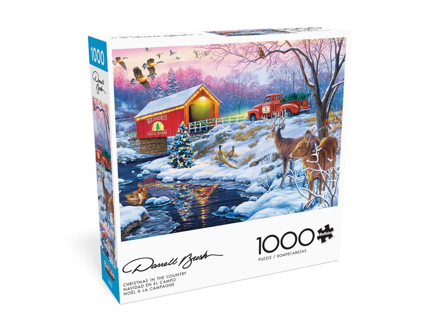 Buffalo Games - Darrell Bush - Christmas in the Country - 1000 Piece Jigsaw Puzzle
