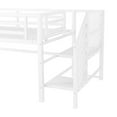 thumbnail image 6 of Mirightone Twin Size Low Loft Bed with Storage Cubby, Twin Low Loft Bed with Stairs for Girls Boys, White, 6 of 6