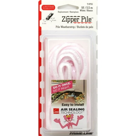 Prime-Line T 8755 Owens Corning Door and Window Weather Stripping, 18', Pink
