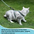 thumbnail image 5 of Floral Pattern Cat Harness with Lead Cat Lead with Harness for Cats with Round Lanyard Escape Proof Adjustable Chest Strap Suitable for Small and Medium Cats, 5 of 5