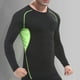 thumbnail image 5 of pstuiky Camisas de manga larga abrigadas para hombre, Camiseta deportiva de manga larga con cuello redondo para hombre, color liso top de hombre m, 5 of 5