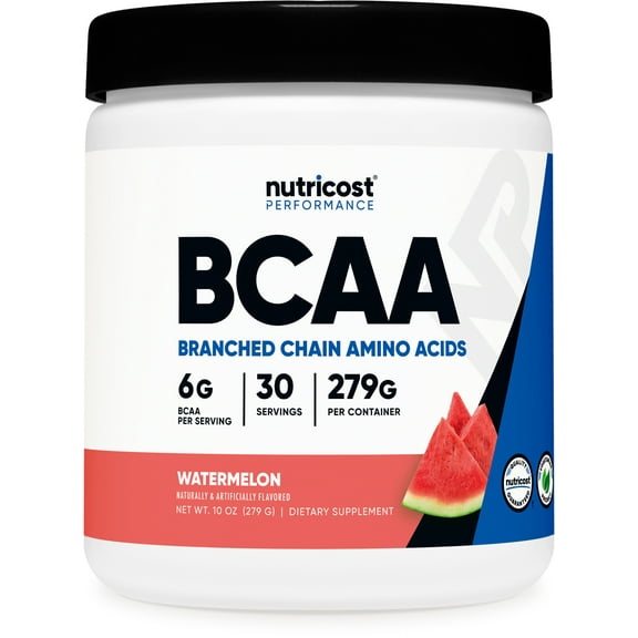 Nutricost BCAA Powder- 2:1:1 (Watermelon) 30 Servings - Amino Acids