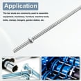 thumbnail image 4 of Uxcell Fully Threaded Rod M5 x 250 0.8mm Pitch 304 Stainless Steel With Screw Nuts 2Pcs, 4 of 6