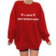 thumbnail image 1 of Gibobby Divertidas Sudaderas Moda de mujer Ocio Palabras de amor Amor Impresión Cuello redondo Manga larga Suelta Top Suéter sin sombrero 5 (Rojo, XL), 1 of 4