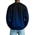 thumbnail image 5 of NOLVAREN Big and Tall Men's Gradient Crewneck Sweatshirt, Long Sleeve Pullover Sweatshirt for Men, Casual Printed Crew Neck Top, M - 4XL, 5 of 6
