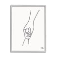 thumbnail image 4 of Stupell Industries Parent & Child Holding Hands Family Line Doodle Graphic Art Gray Framed Art Print Wall Art, Design by Jess Baskin, 4 of 5