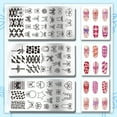 thumbnail image 3 of PH 66 Patterns Nail Stamper 3pcs Nail Stamping Plate Cute Bowknot Nail Art Stencils Print Nail Stencils Stainless Steel Nail Plates for Nail Design Print Manicure Salon for DIY, 3 of 7