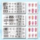 thumbnail image 3 of Juego de 3 placas para estampar uñas con 66 diseños de lazos. Plantillas para uñas de acero inoxidable., 3 of 7