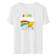 thumbnail image 2 of Shorts pour Femmes, T-Shirts pour Femmes, Chemises Mayo pour Femmes Fête Mayo Festival Manches Courtes Tee Blouses, Blouses pour Femmes, Blouses pour Femmes Mode, 2 of 3