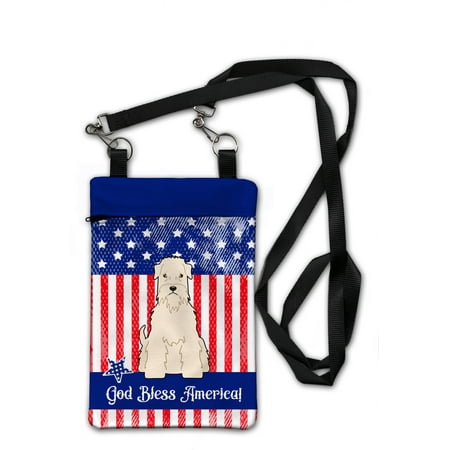 Boston Terrier Purse - Patriotic USA Soft Coated Wheaten Terrier Crossbody Bag Purse BB3056OBDY