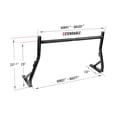 thumbnail image 4 of 800Ibs Capacity Extendable Steel Pick-Up Truck Ladder Rack Two-bar Set - Black (USPTO Patent Pending), 4 of 4