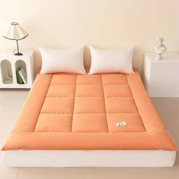 EARKITY Bed Mattress, Futon Mattress, Memory Foam Mattress, Extra Thick Folding Sleeping Pad, Breathable Floor Lounger Guest Bed for Camping Couch